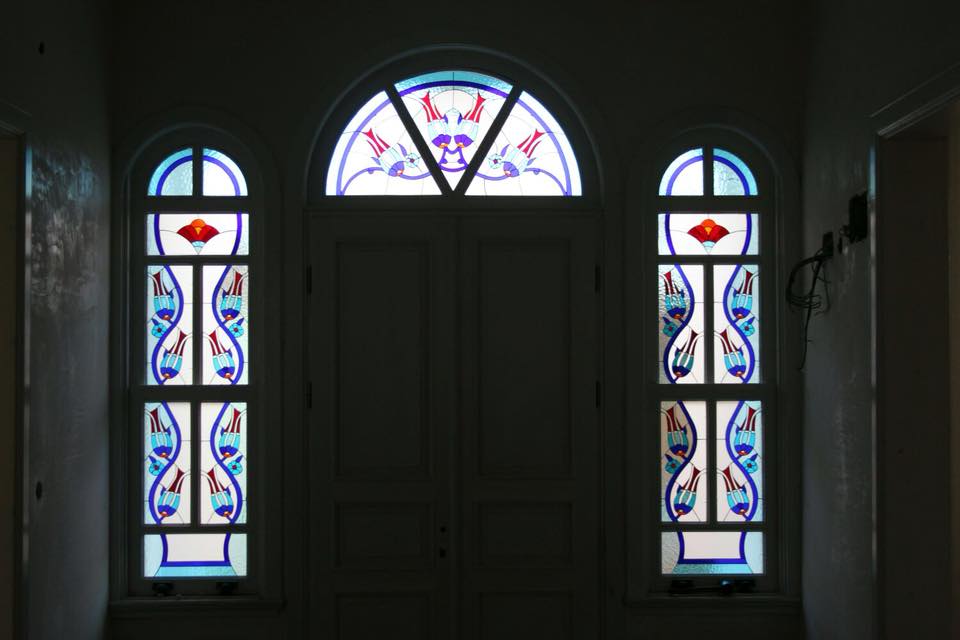 bartın papatya çamaşırları köşk vitray kapı